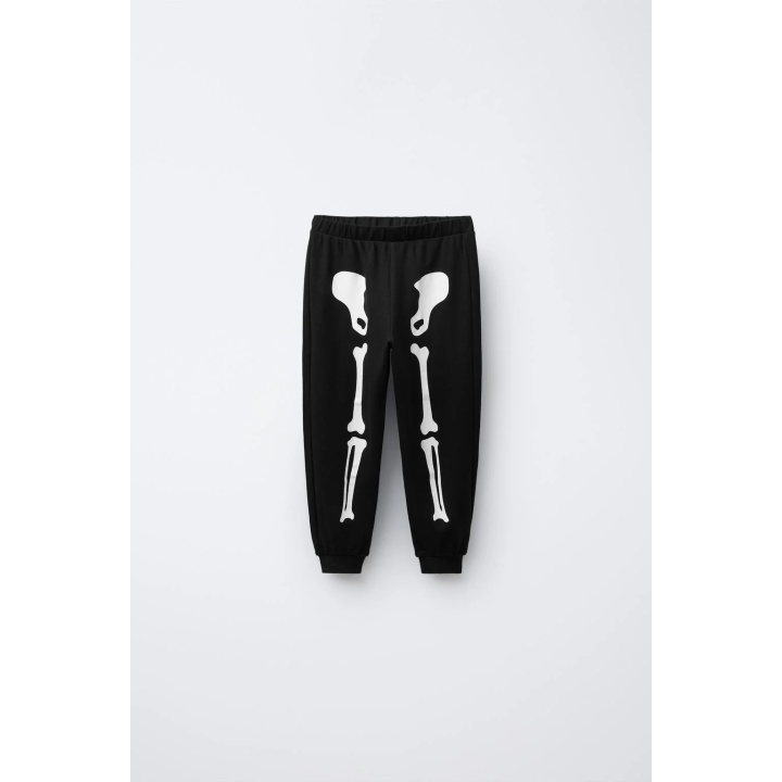 2–6 ЛЕТ/ПИЖАМА «СКЕЛЕТ», СВЕТЯЩАЯСЯ В ТЕМНОТЕ