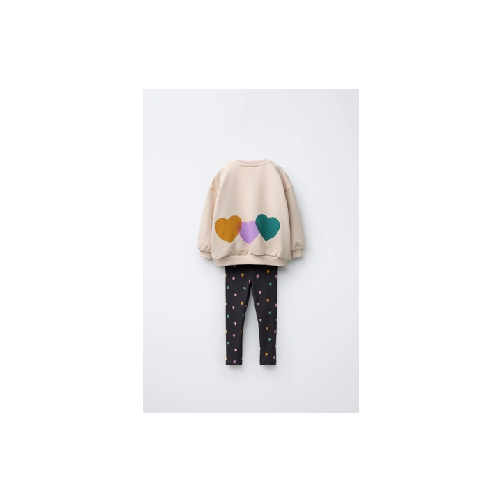 КОМПЛЕКТ ИЗ ТОЛСТОВКИ И ЛЕГГИНСОВ С ПРИНТОМ