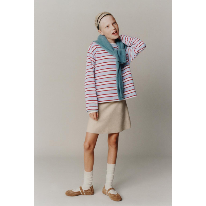 ФУТБОЛКА В ПОЛОСКУ С НАШИВКОЙ «СЕРДЦЕ»