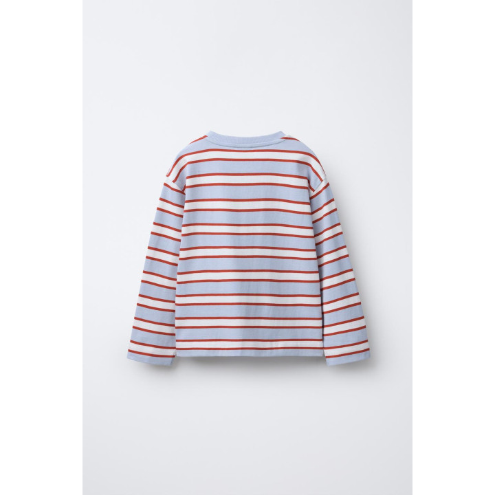 ФУТБОЛКА В ПОЛОСКУ С НАШИВКОЙ «СЕРДЦЕ»