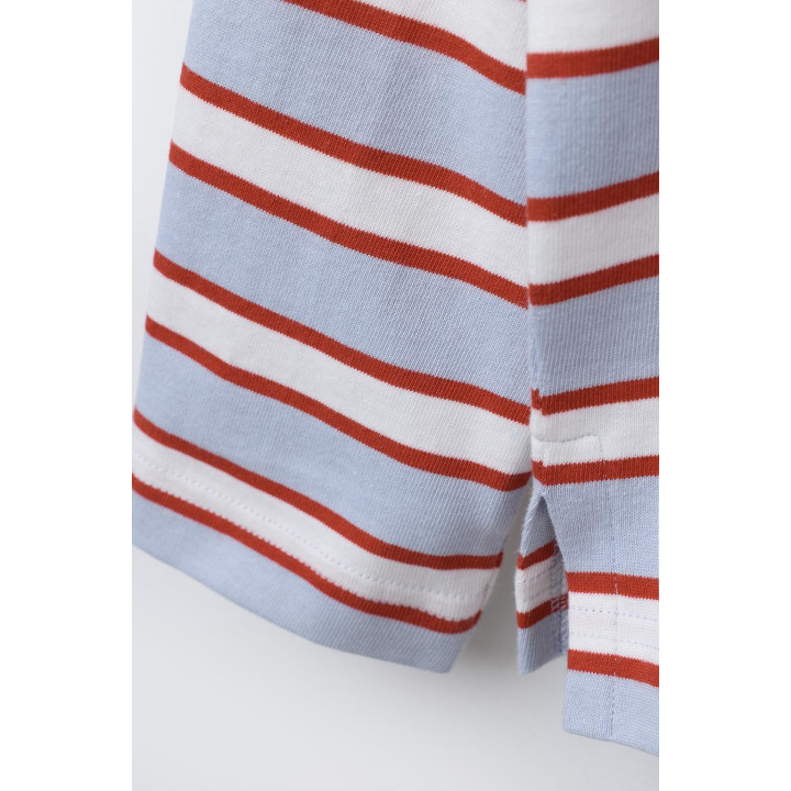 ФУТБОЛКА В ПОЛОСКУ С НАШИВКОЙ «СЕРДЦЕ»