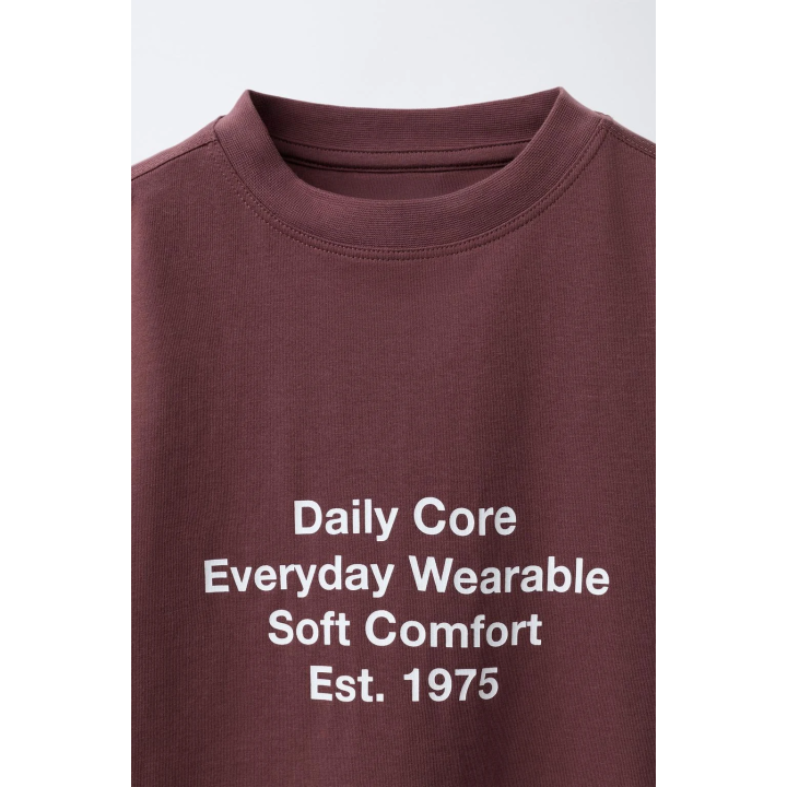 ФУТБОЛКА С ТЕКСТОВЫМ ПРИНТОМ