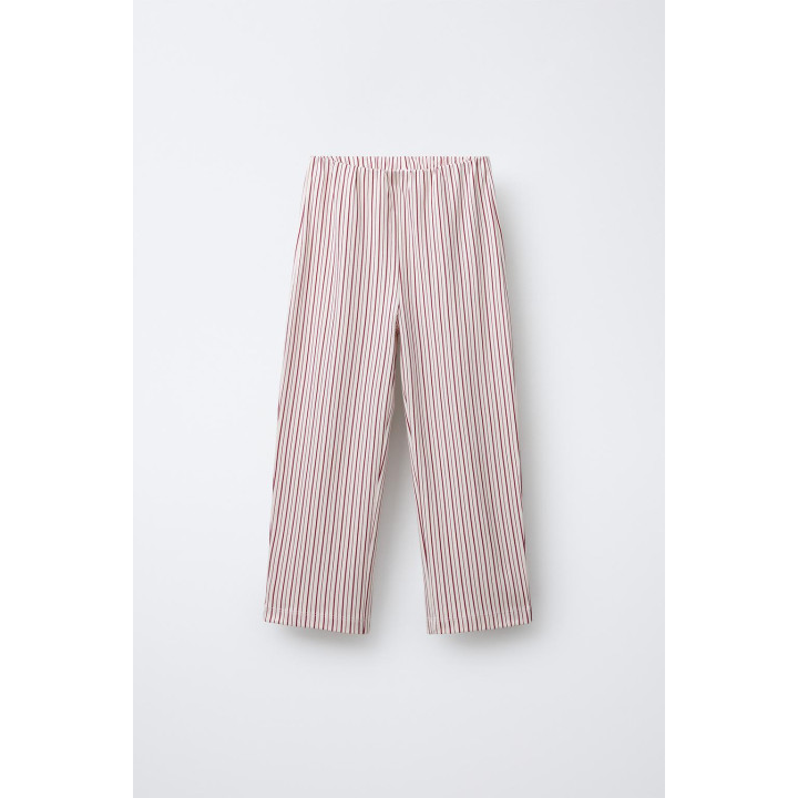 Пижама ages 6-14 с крестообразным узором снежинок и полосками