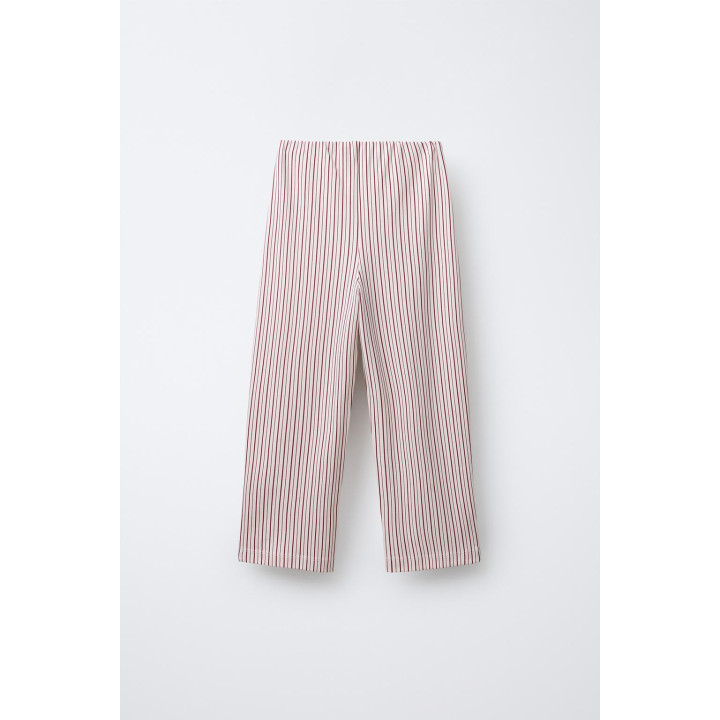 Пижама ages 6-14 с крестообразным узором снежинок и полосками