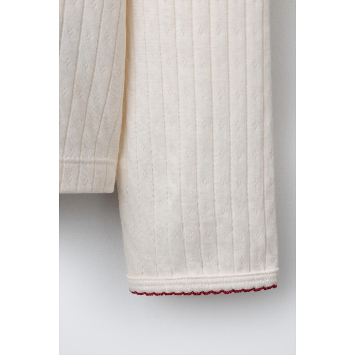 Пижама ages 6-14 с крестообразным узором снежинок и полосками