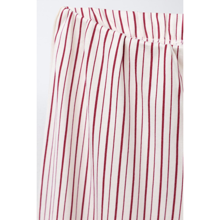 Пижама ages 6-14 с крестообразным узором снежинок и полосками