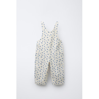 ДЛИННЫЙ КОМБИНЕЗОН ИЗ ТВИЛА С ЦВЕТОЧНЫМ ПРИНТОМ