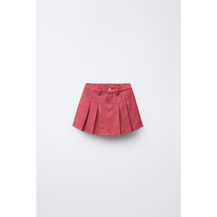 ЮБКА-ШОРТЫ ИЗ ТВИЛА СО СКЛАДКАМИ