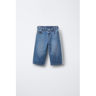 ДЖИНСЫ-КЮЛОТЫ С КРУЖЕВОМ