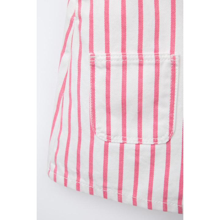 КОМБИНЕЗОН ИЗ ТВИЛА В ПОЛОСКУ