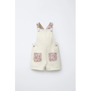 КОМБИНЕЗОН ИЗ ТВИЛА С ЦВЕТОЧНЫМ ПРИНТОМ