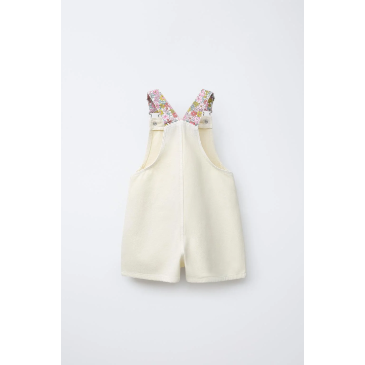 КОМБИНЕЗОН ИЗ ТВИЛА С ЦВЕТОЧНЫМ ПРИНТОМ