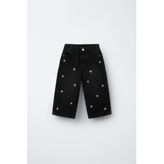 ДЖИНСЫ-КЮЛОТЫ «ЗВЕЗДЫ» С БЛЕСКОМ