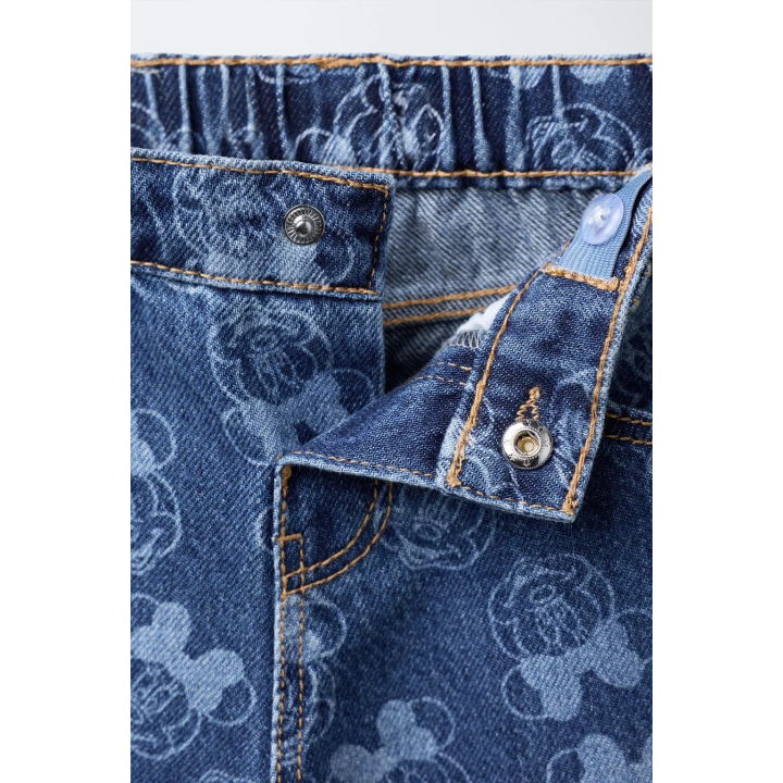 ДЖИНСЫ-КЮЛОТЫ С ПРИНТОМ MINNIE MOUSE © DISNEY