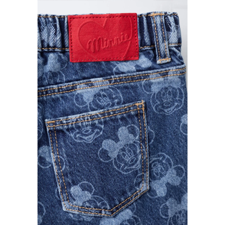 ДЖИНСЫ-КЮЛОТЫ С ПРИНТОМ MINNIE MOUSE © DISNEY