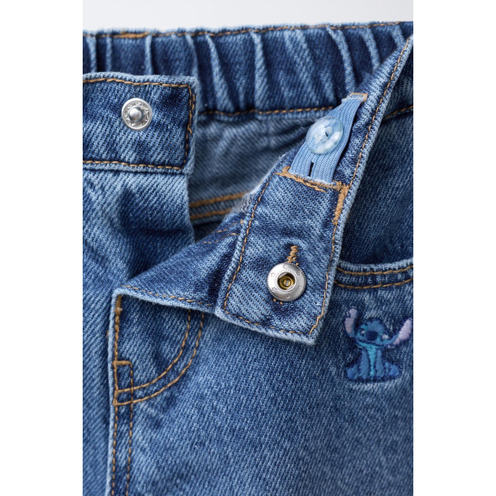 ДЖИНСЫ-КЮЛОТЫ С ВЫШИВКОЙ LILO & STITCH © DISNEY