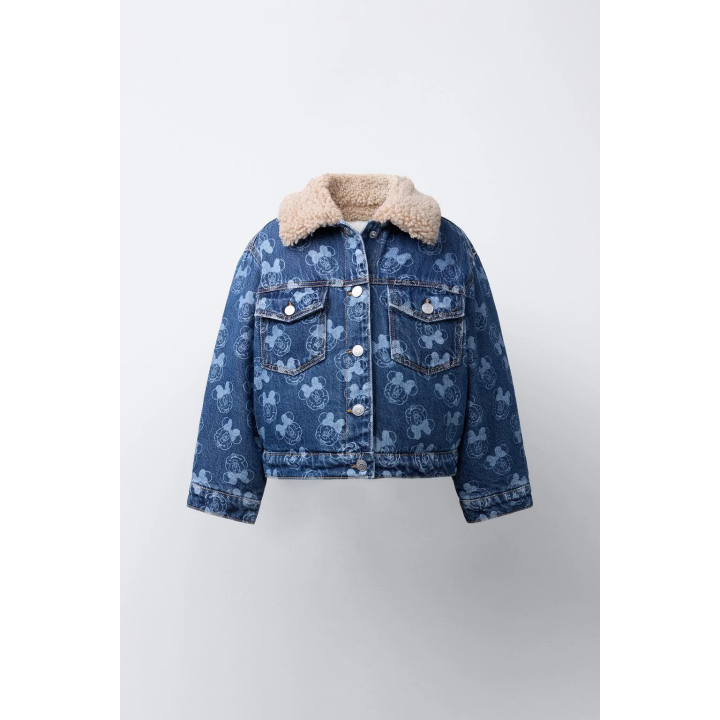 ДЖИНСОВАЯ КУРТКА С ИСКУССТВЕННОЙ ОВЧИНОЙ MINNIE MOUSE © DISNEY