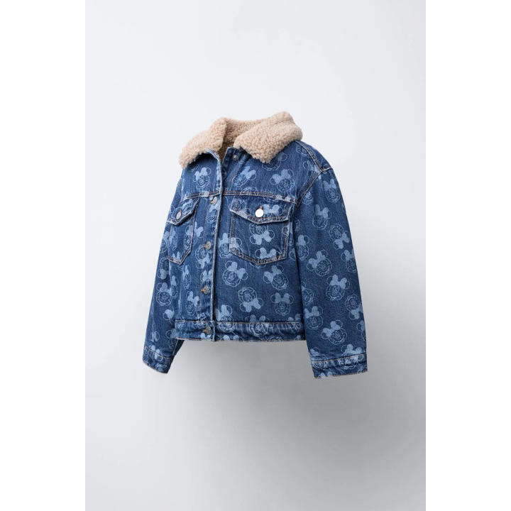 ДЖИНСОВАЯ КУРТКА С ИСКУССТВЕННОЙ ОВЧИНОЙ MINNIE MOUSE © DISNEY