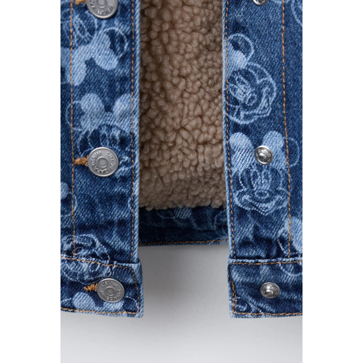 ДЖИНСОВАЯ КУРТКА С ИСКУССТВЕННОЙ ОВЧИНОЙ MINNIE MOUSE © DISNEY