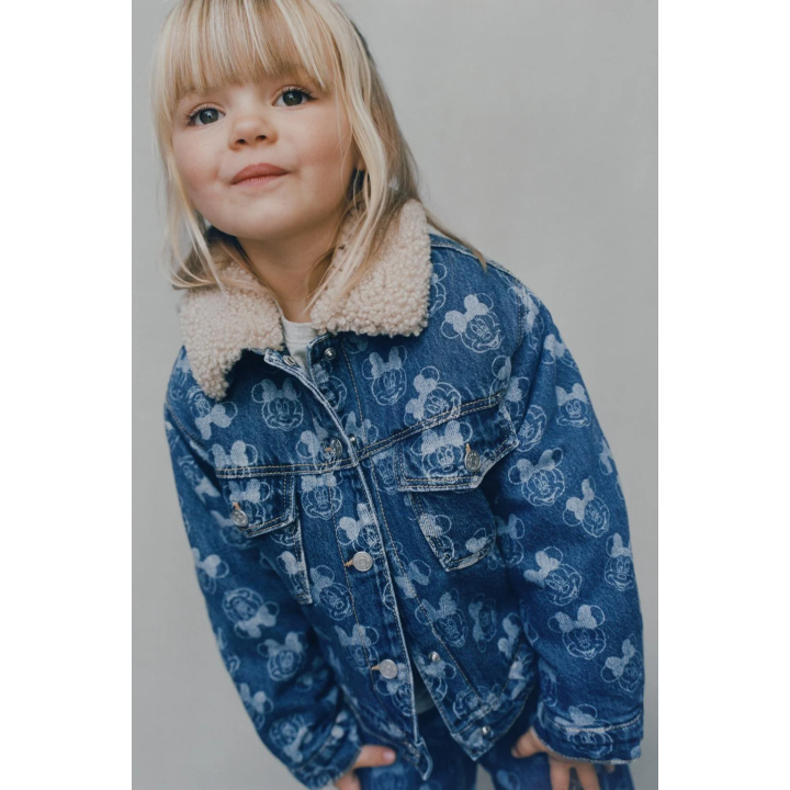 ДЖИНСОВАЯ КУРТКА С ИСКУССТВЕННОЙ ОВЧИНОЙ MINNIE MOUSE © DISNEY