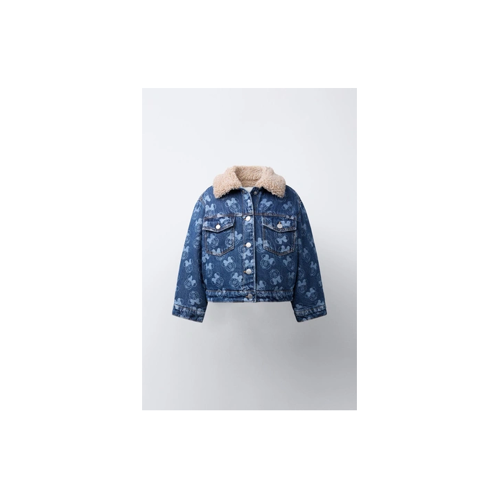 ДЖИНСОВАЯ КУРТКА С ИСКУССТВЕННОЙ ОВЧИНОЙ MINNIE MOUSE © DISNEY