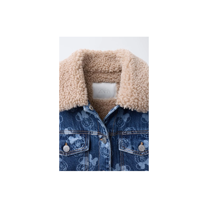 ДЖИНСОВАЯ КУРТКА С ИСКУССТВЕННОЙ ОВЧИНОЙ MINNIE MOUSE © DISNEY
