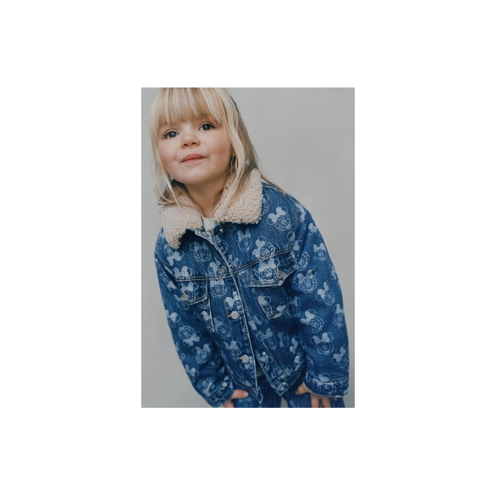 ДЖИНСОВАЯ КУРТКА С ИСКУССТВЕННОЙ ОВЧИНОЙ MINNIE MOUSE © DISNEY