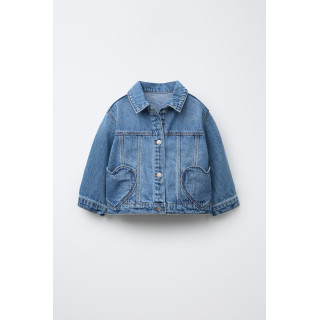 Джинсовая куртка с сердцем