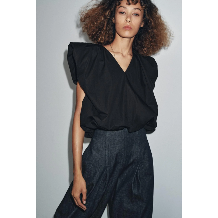 ТОП ИЗ ПОПЛИНА С ПРИСБОРЕННЫМ НИЗОМ — ZW COLLECTION