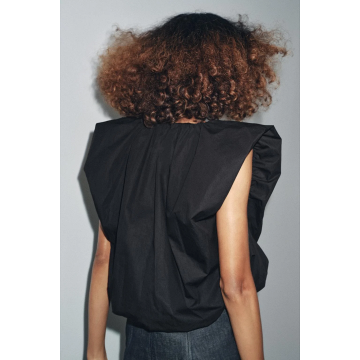 ТОП ИЗ ПОПЛИНА С ПРИСБОРЕННЫМ НИЗОМ — ZW COLLECTION