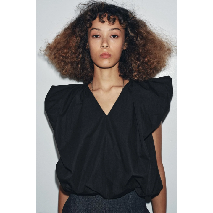 ТОП ИЗ ПОПЛИНА С ПРИСБОРЕННЫМ НИЗОМ — ZW COLLECTION