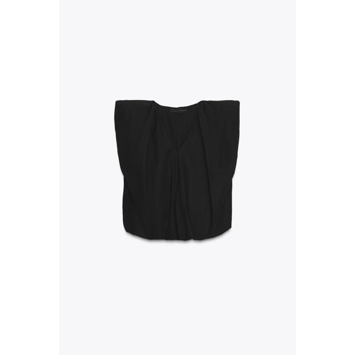 ТОП ИЗ ПОПЛИНА С ПРИСБОРЕННЫМ НИЗОМ — ZW COLLECTION