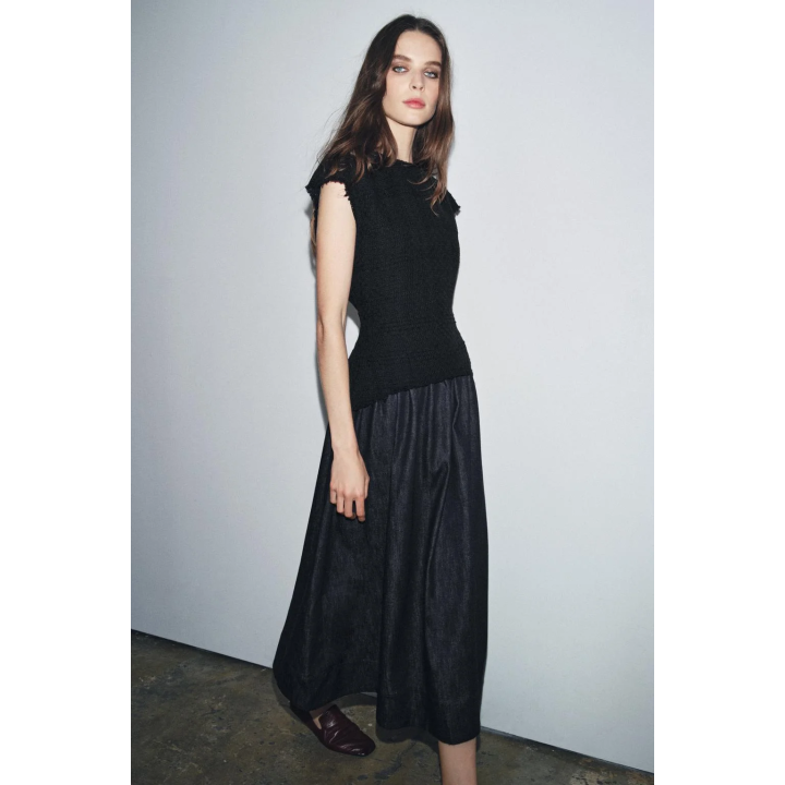 КОМБИНИРОВАННОЕ ПЛАТЬЕ МИДИ ZW COLLECTION