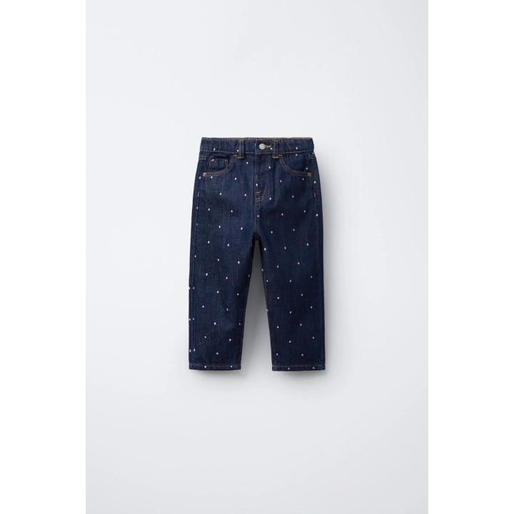 ДЖИНСЫ MOM FIT С ВЫШИВКОЙ