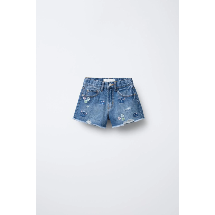 джинсовые шорты-бермуды от lilo stitch disney