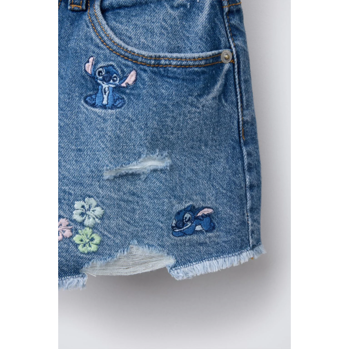 джинсовые шорты-бермуды от lilo stitch disney
