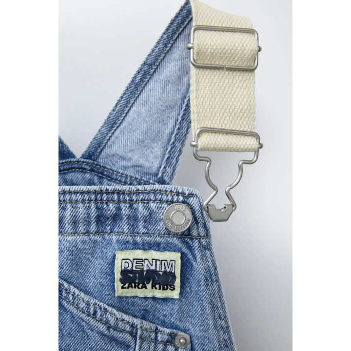 ДЖИНСОВЫЙ КОМБИНЕЗОН КОМБИНИРОВАННЫЙ