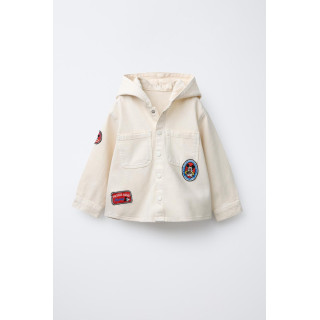 Рубашка с капюшоном и нашивкой mickey mouse © disney из твила