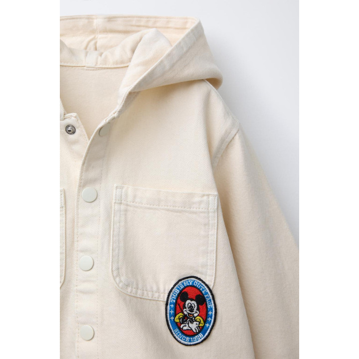 Рубашка с капюшоном и нашивкой mickey mouse © disney из твила