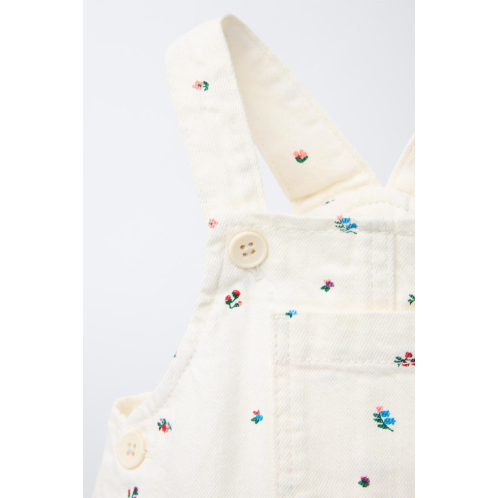 САРАФАН И ТРУСИКИ ИЗ ТВИЛА С ЦВЕТОЧНЫМ ПРИНТОМ