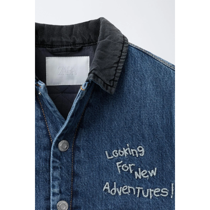 ДЖИНСОВАЯ КУРТКА-РУБАШКА С УТЕПЛИТЕЛЕМ WOODY TOY STORY © DISNEY PIXAR