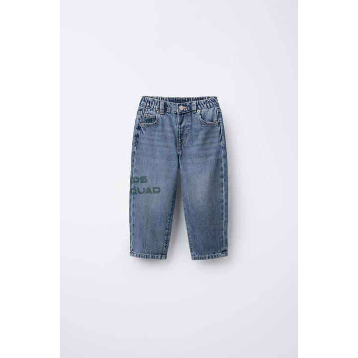 ДЖИНСЫ BAGGY С ТЕКСТОМ