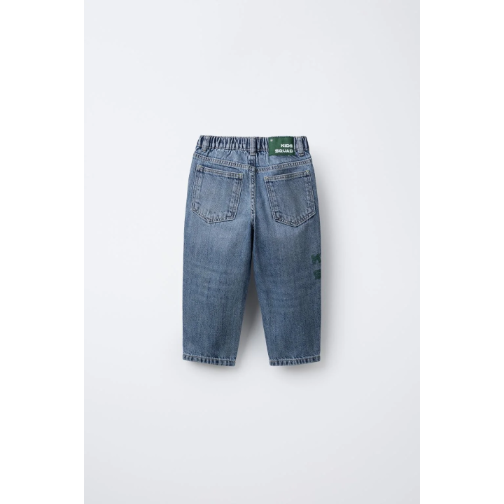 ДЖИНСЫ BAGGY С ТЕКСТОМ