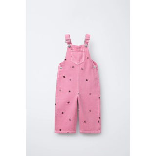 КОМБИНЕЗОН ИЗ ТВИЛА С ВЫШИВКОЙ «ЦВЕТЫ»