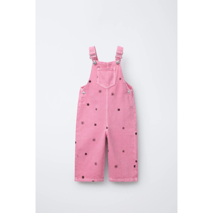 КОМБИНЕЗОН ИЗ ТВИЛА С ВЫШИВКОЙ «ЦВЕТЫ»