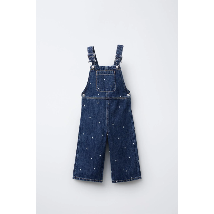 ДЖИНСОВЫЙ КОМБИНЕЗОН С ВЫШИВКОЙ «СЕРДЦА»