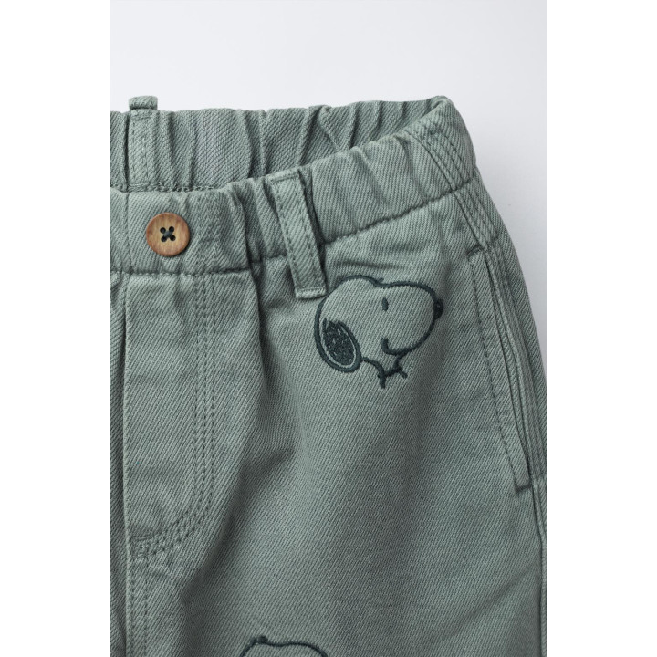 БРЮКИ ИЗ САРЖИ BAGGY SNOOPY PEANUTS™