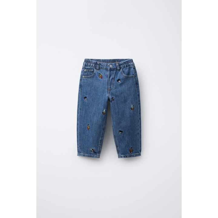 ДЖИНСЫ BAGGY С ВЫШИВКОЙ MICKEY MOUSE AND FRIENDS © DISNEY