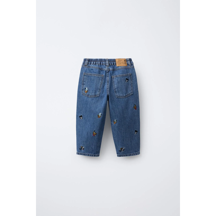 ДЖИНСЫ BAGGY С ВЫШИВКОЙ MICKEY MOUSE AND FRIENDS © DISNEY