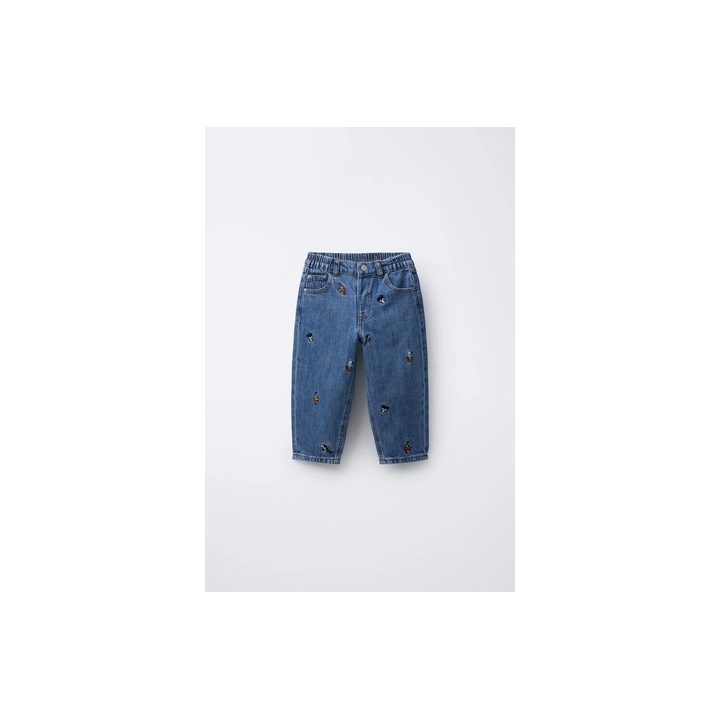 ДЖИНСЫ BAGGY С ВЫШИВКОЙ MICKEY MOUSE AND FRIENDS © DISNEY